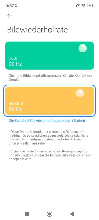 Redmi Note 11 skjerminnstillinger (2)