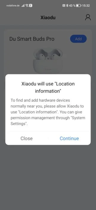 Configuración de la aplicación Xiaodu (2)