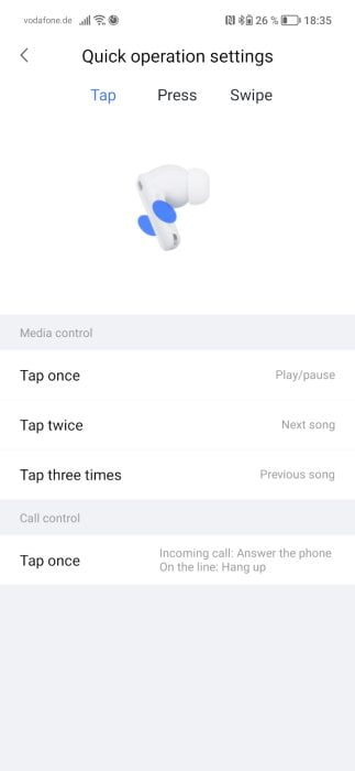 Ovládání gesty Xiaodu App (2)