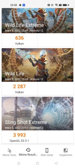 realme 9 Pro+ 3DMark Testergebnis