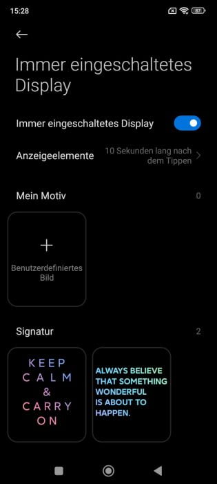 Redmi Note 11 Pro 5G Always-On Display Effekte (3)