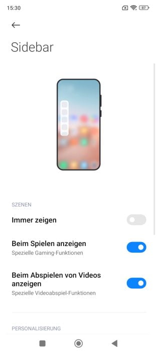 Redmi Note 11 Pro 5G MIUI 13 sidefelt.