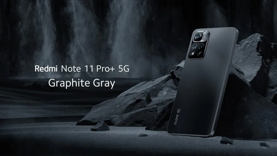 Redmi Note 11 Pro+ 5G Graphite Gray.