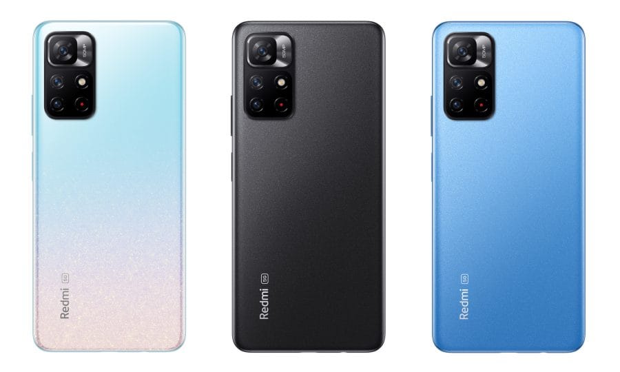 Diseño de teléfono inteligente Redmi Note 11S 5G.