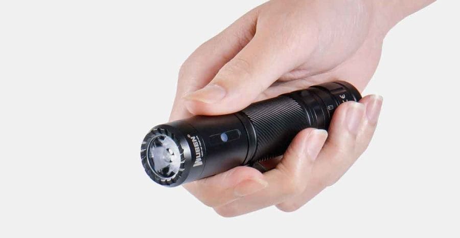 Wuben C3 LED flashlight with 1200 lumens.