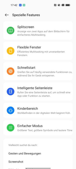 OPPO Find X5 Lite ColorOS særlige funktioner