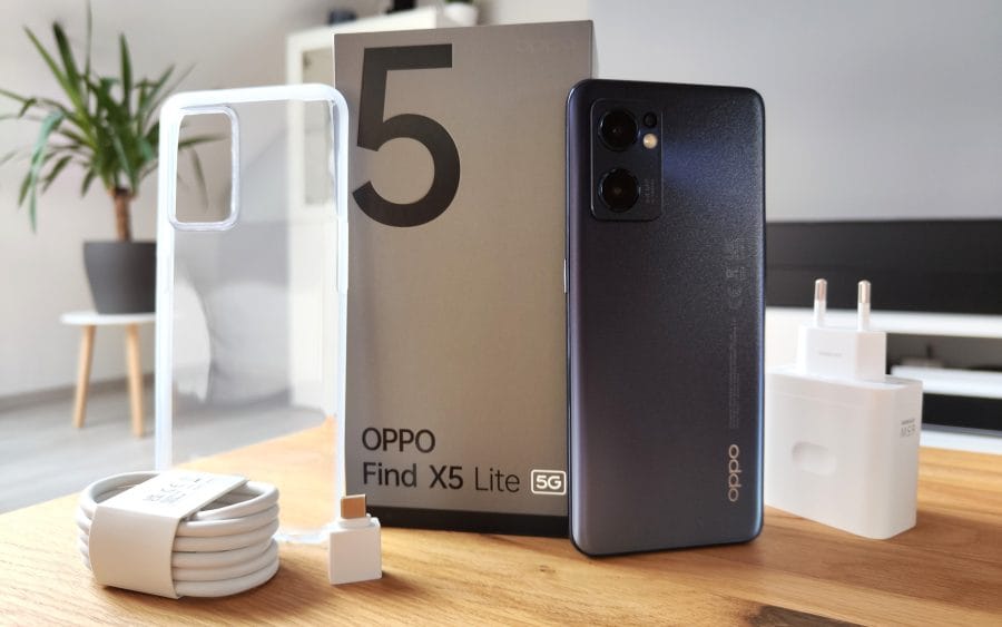 OPPO Find X5 Lite-pakkens indhold