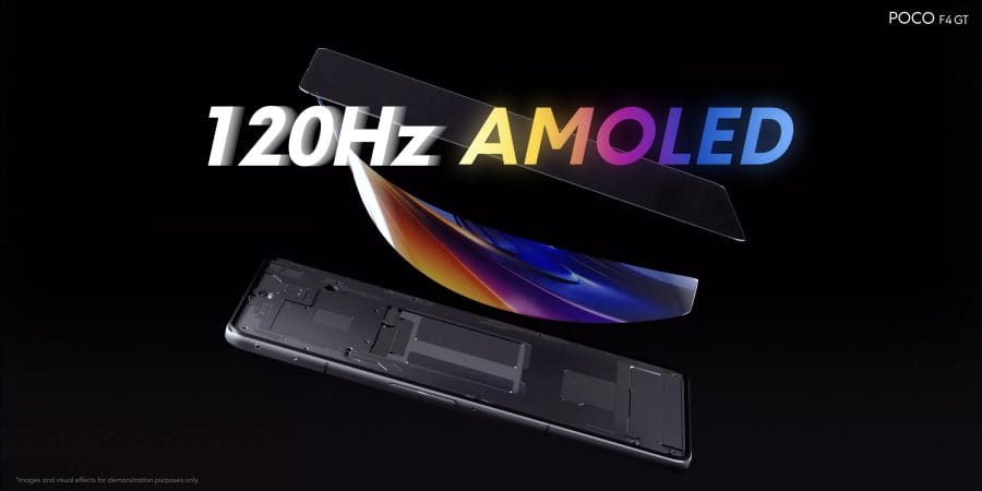 POCO F4 GT 120Hz AMOLED-skjerm