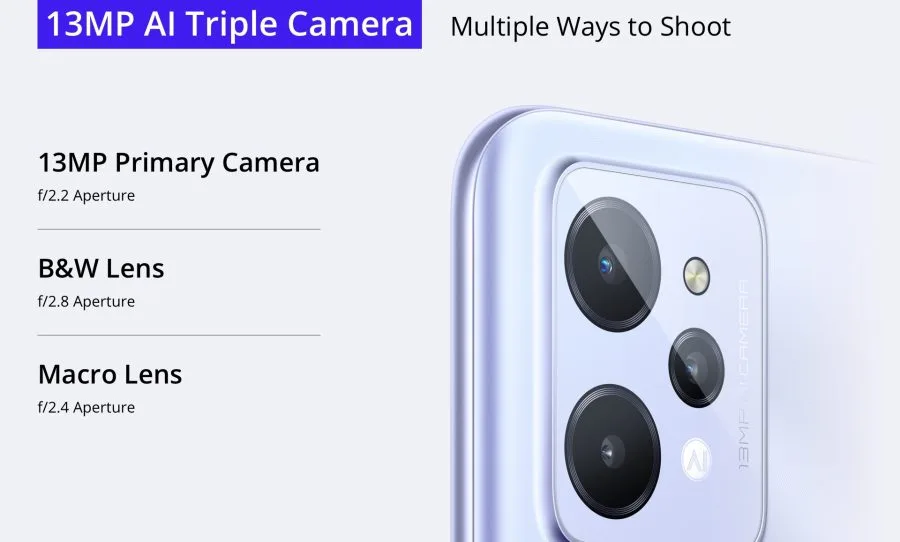 realme C31 tredobbelt kamera