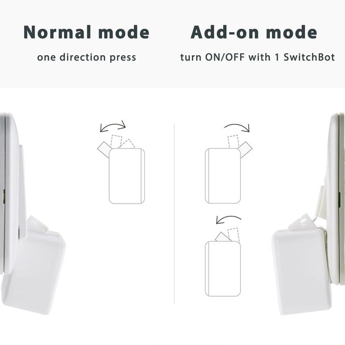 SwitchBot Bot im Normal Mode und Addon Mode.