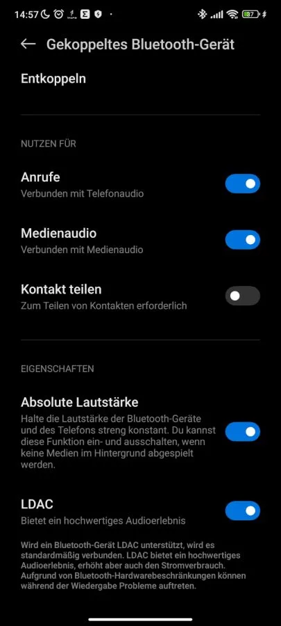 Bluetooth-Verbindung der 1MORE EVO.