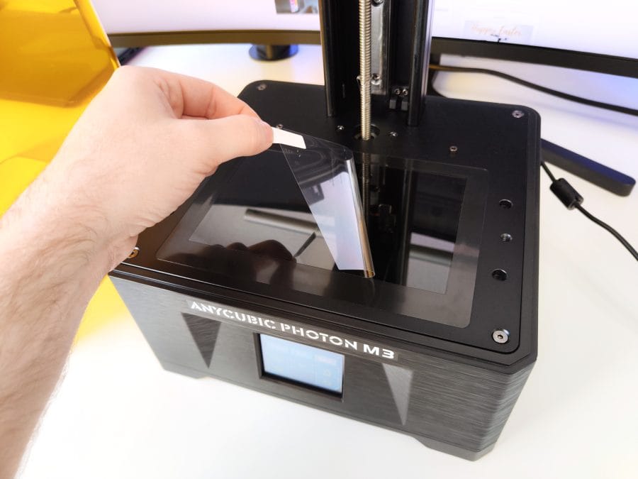 Película protetora Anycubic Photon M3 no LCD