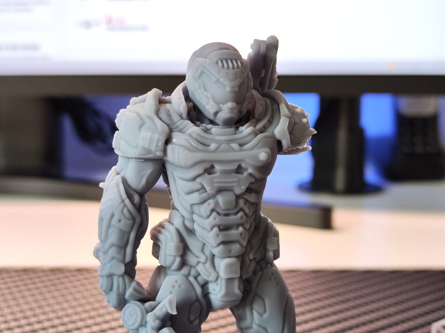 Anycubic Photon M3 Doom Slayer utskriftsresultat