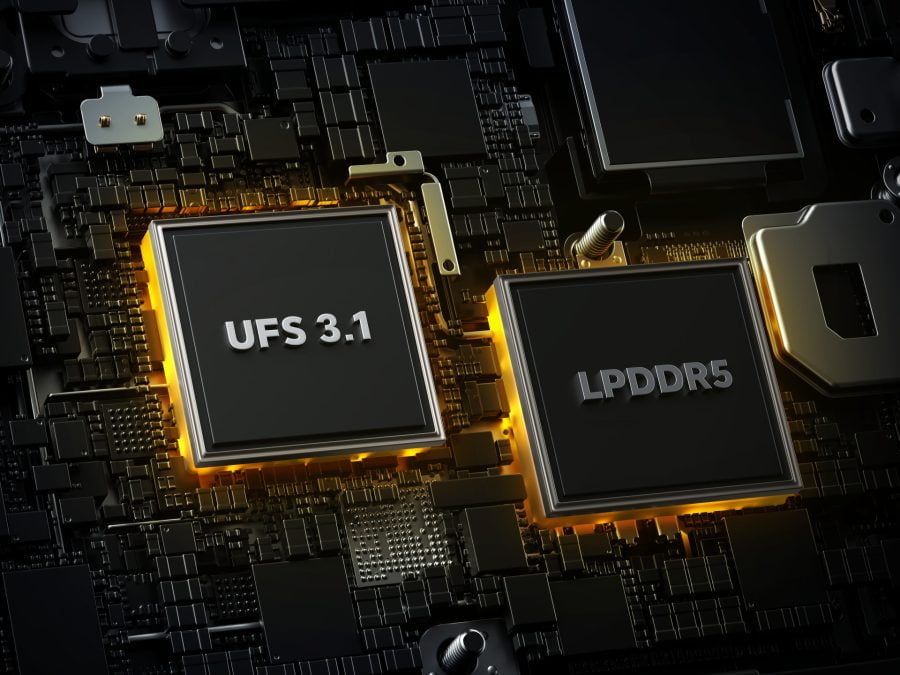 LPDDR5 & UFS3.1 lagring