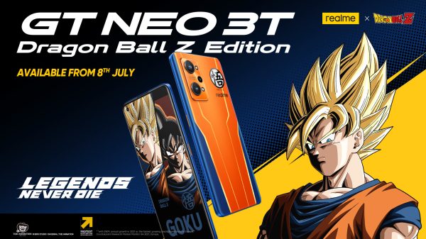 realme GT NEO 3T Dragon Ball Z Edition-koptekst