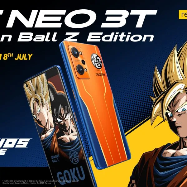 realme GT NEO 3T Dragon Ball Z Edition-koptekst