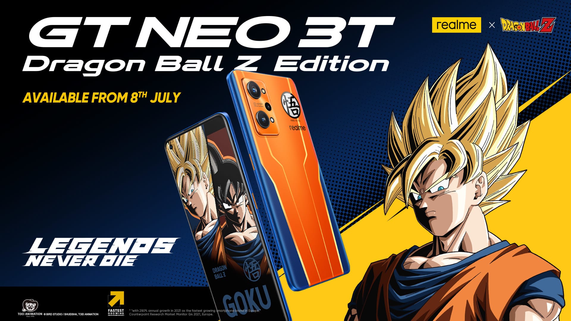 realme GT NEO 3T Dragon Ball Z Edition header