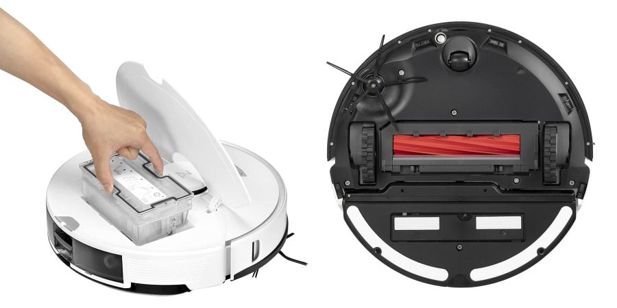 Roborock S7 Pro Ultra Staubbehälter und Unterseite