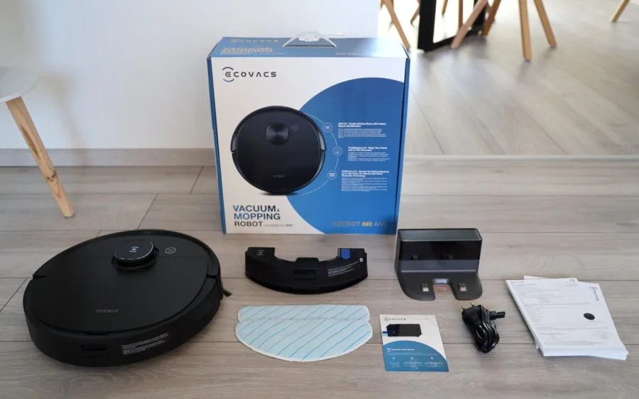 ECOVACS DEEBOT T9 AIVI leveransomfång