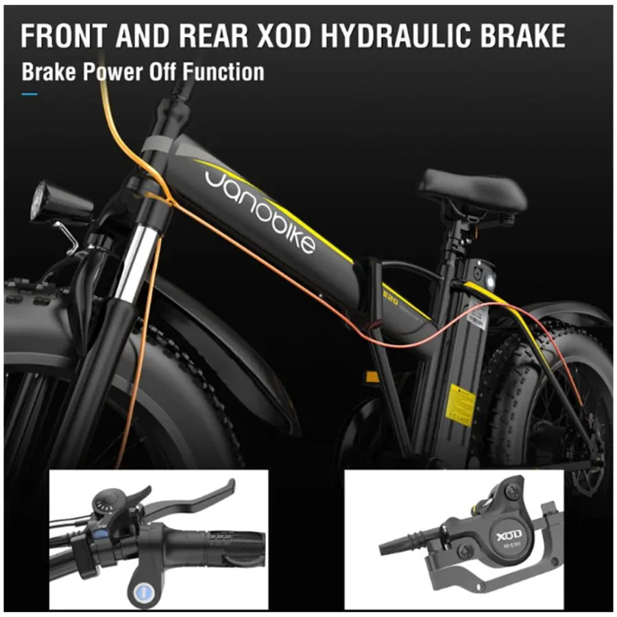 Janobike E20 XOD brakes