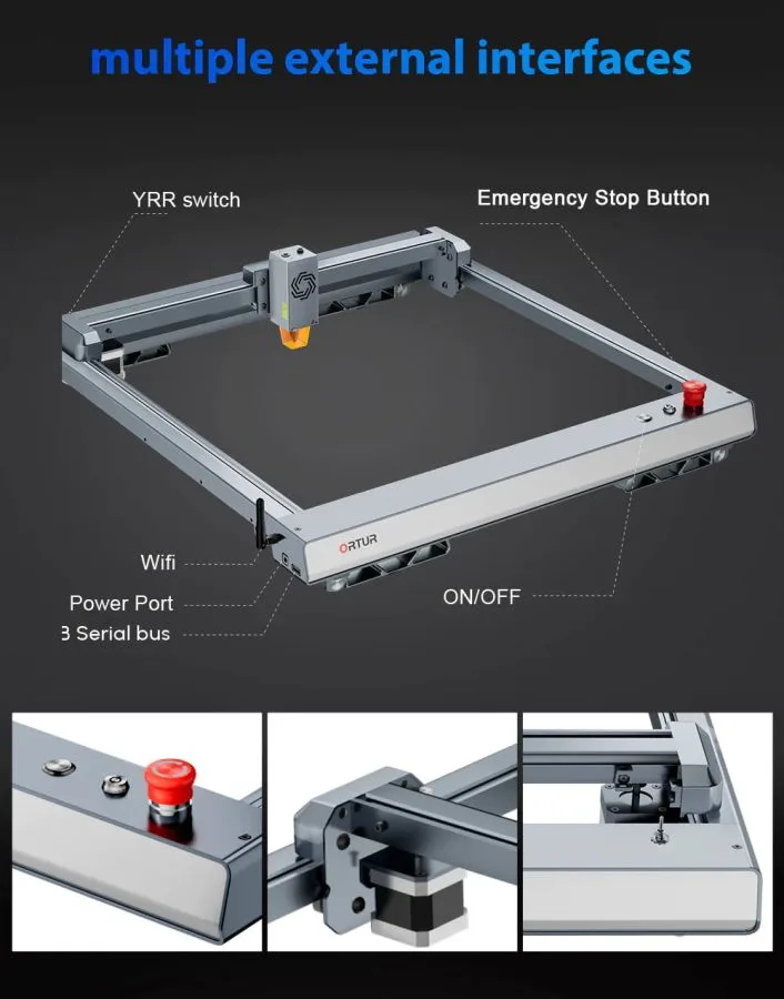 Konstrukce ORTUR Laser Master 3