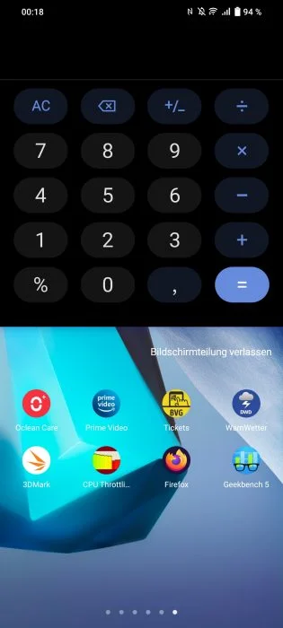 Podzielony wyświetlacz Funtouch OS 12