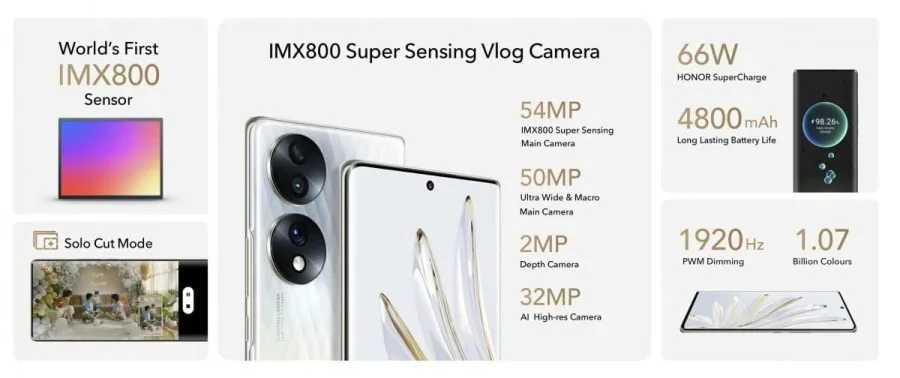 HONOR 70 specificaties