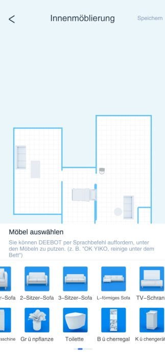 ECOVACS HOME 3D-kortstyring