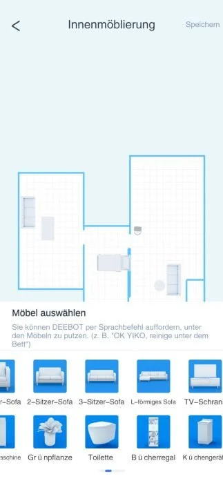 ECOVACS HOME 3D card management