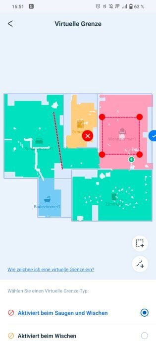 ECOVACS DEEBOT X1 OMNI Restricted Zones and Virtual Walls