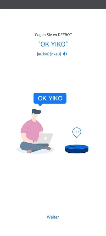 ECOVACS DEEBOT X1 OMNI YIKO Sprachassistent