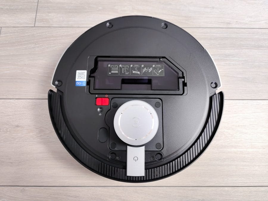 Robot aspirateur ECOVACS DEEBOT X1 OMNI sans couvercle par le haut