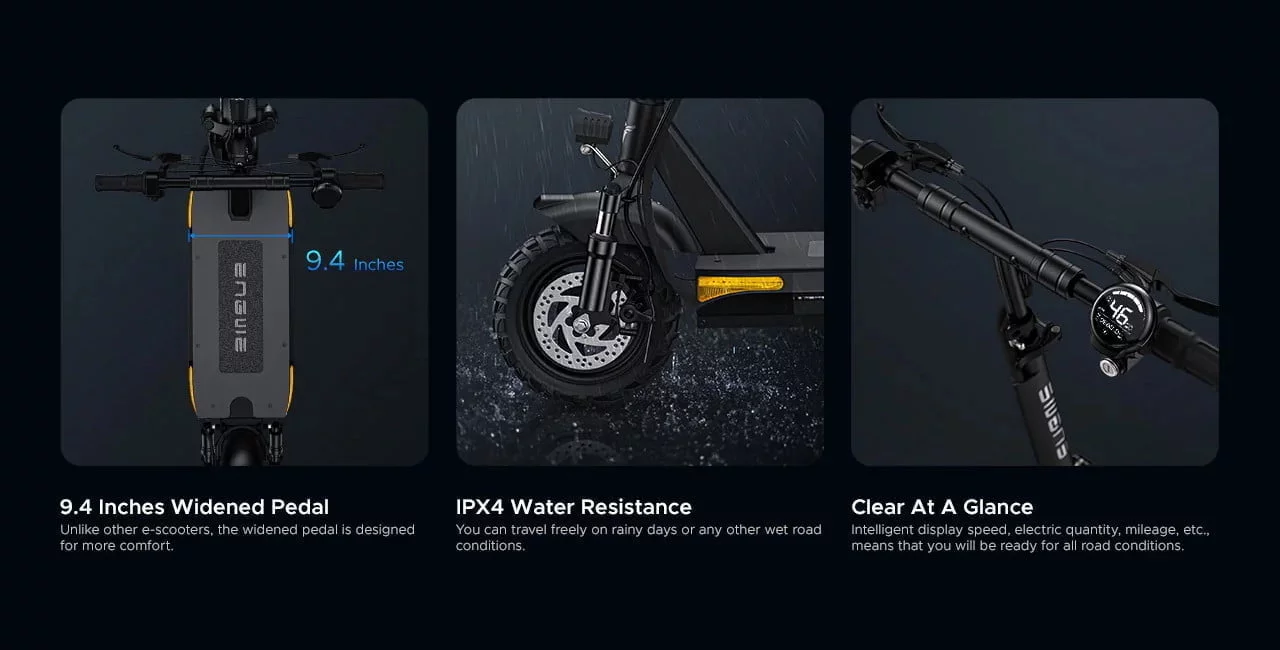 ENGWE S6 πλατιά σανίδα τρεξίματος, προστασία από το νερό IPX4, LCD