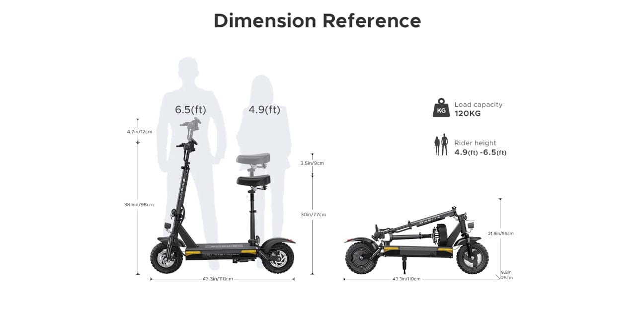 ENGWE S6 dimensions