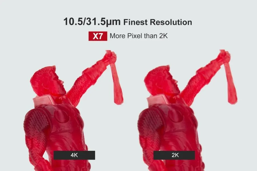 MÁS LARGA Resolución naranja 4K