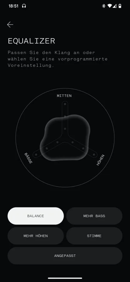 Nothing Ear (stick) Nothing X App Equalizer