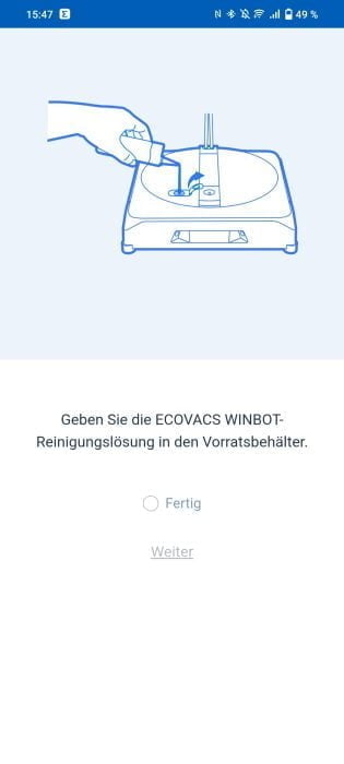 Configurazione dell'app ECOVACS WINBOT W1 Pro (1)