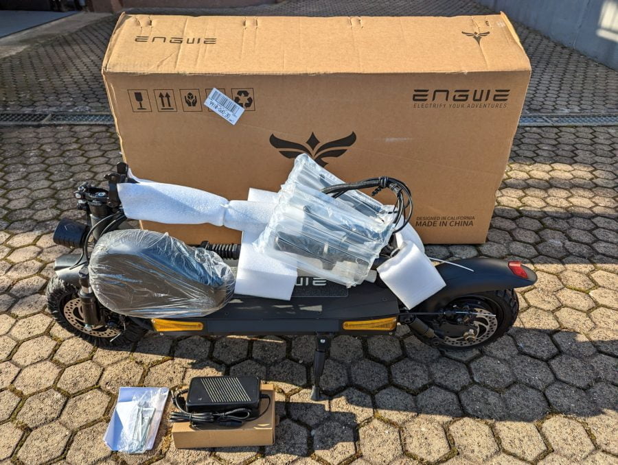 ENGWE S6 el-scooter leveringsomfang