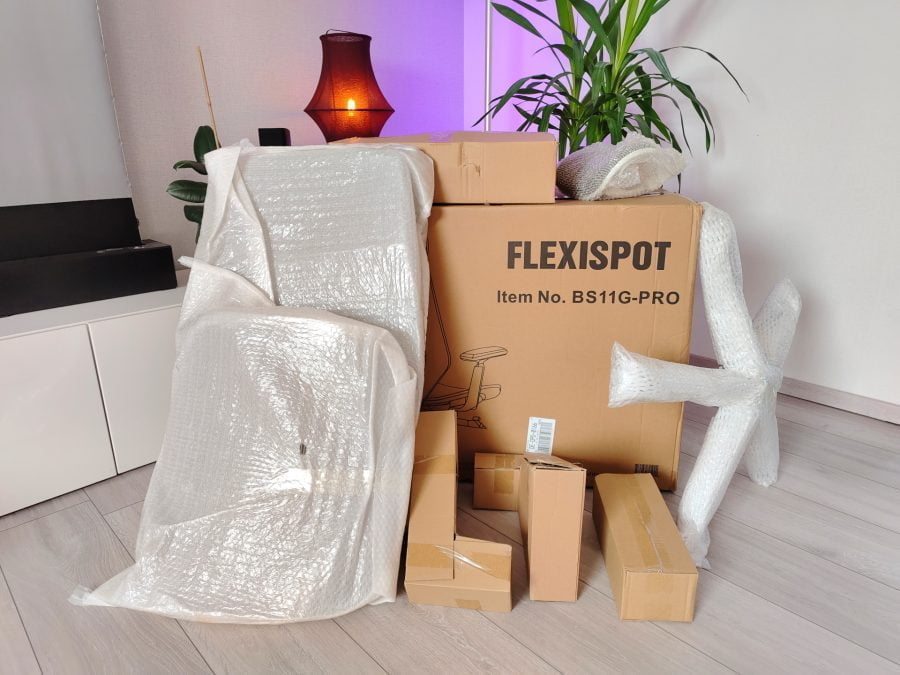 FlexiSpot BS11 Pro teslimat kapsamı