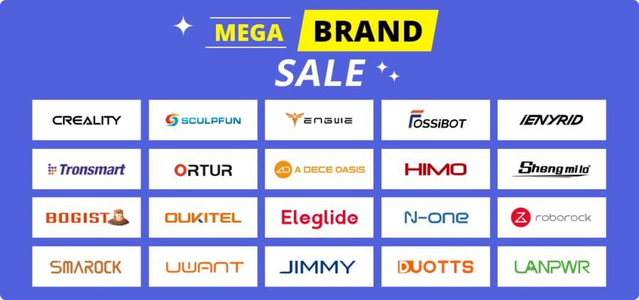 Geekbuying Mega Sale March 2023 Brands