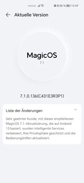 Magic OS 7.1