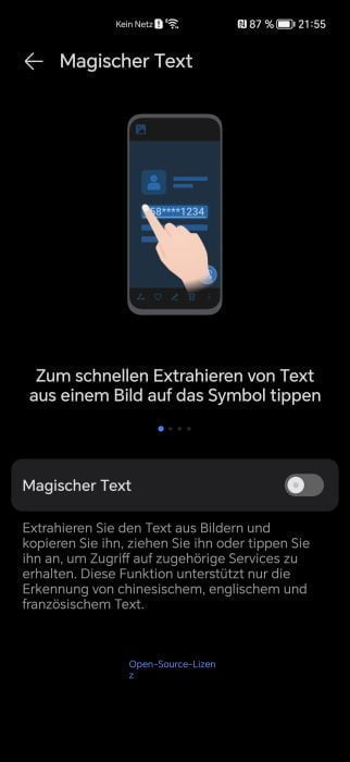 HONOR Magic 5 Pro Top-Magischer Text