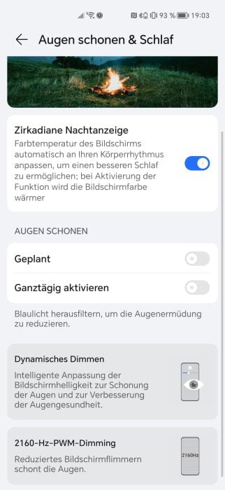 Mode de protection des yeux HONOR Magic 5 Pro