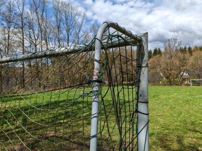 Tiro de prueba de la cámara principal del HONOR Magic 5 Pro Tag portería de fútbol