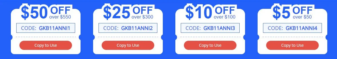 Geekbuying Vente d'anniversaire 2023 Coupons