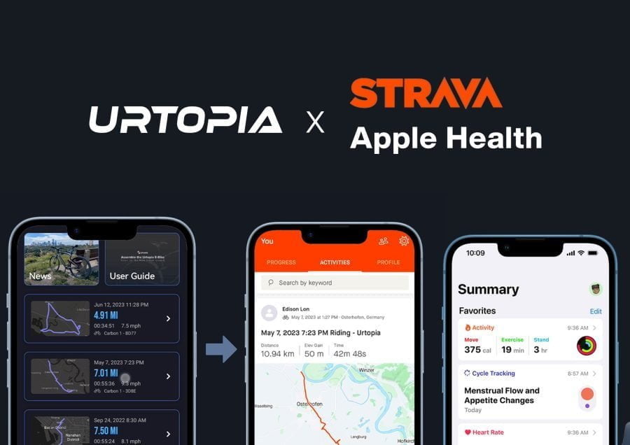 Urtopia-verbinding met Apple Health en Strava