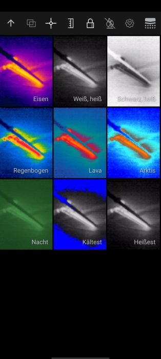 Modes de l'application Blackview BL8800 Pro MyFLIR