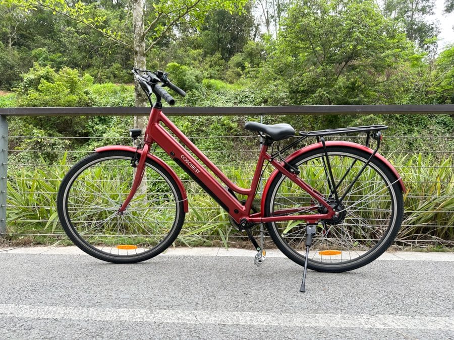 Lado da bicicleta elétrica GOGOBEST GM28