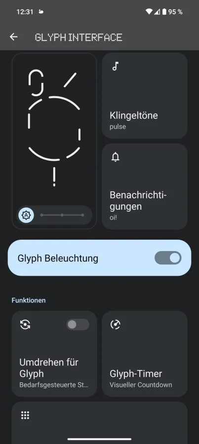 Nothing OS 2.0 Glyph Interface Menü (1)