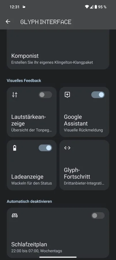 Nothing OS 2.0 Glyph Interface Menü (2)